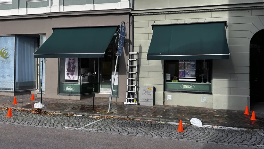 Rengöring markis i Landskrona för Idas Hårdesign - Thefläck städtjänst 2